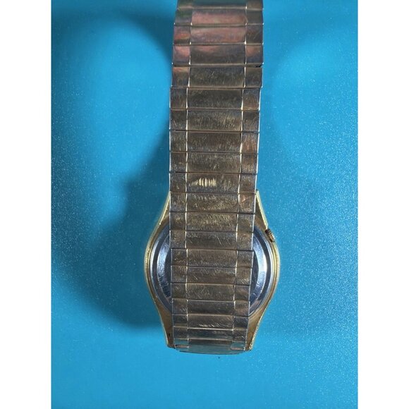 Vintage Seiko 5 23J Automatic Day Date Running Speidel USA 10K RGP Band - Picture 13 of 13